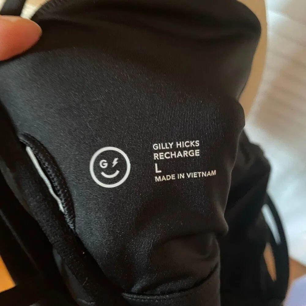 GILLY HICKS | black recharge layered corset top L - Picture 5 of 6